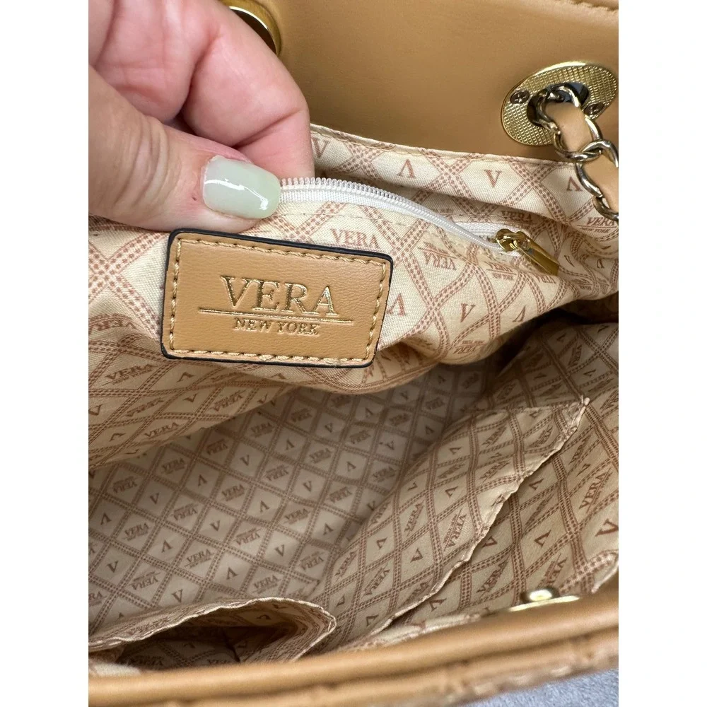 Vera New York Woven Tote Bag Chain Strap Shoulder Bag‎ Designer Purse